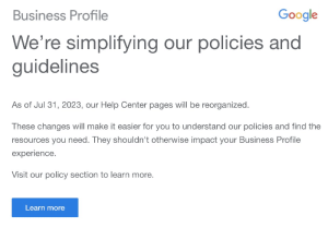 business profile policies guidelines sm